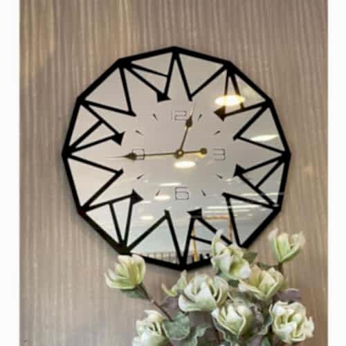 Asimetrik Model Boyalı Sekizgen Aynalı Saat