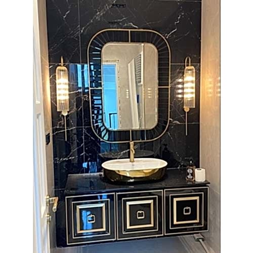 BLACK TİTANYUM BANYO AYNASI